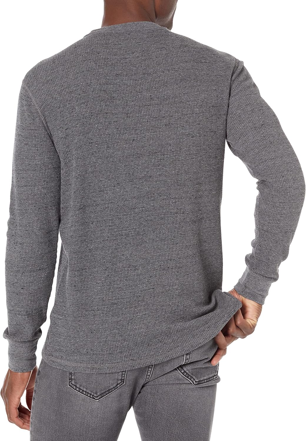 Amazon Essentials Men's Long Sleeve Slim-Fit Waffle Thermal Shirt with Ribbed Trim