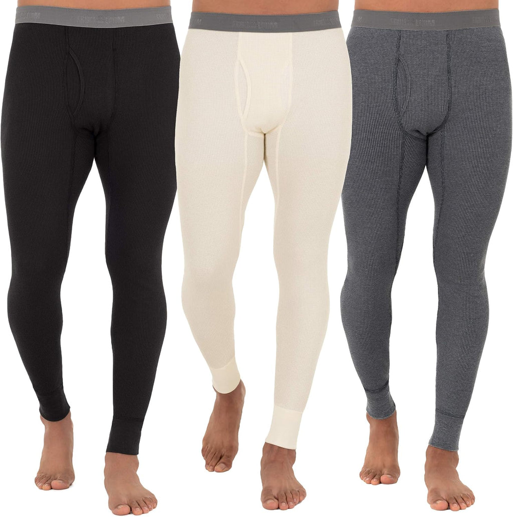 Fruit of The Loom Mens Premium Waffle Thermal Underwear Long Johns Bottom