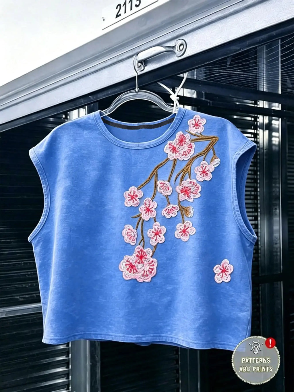 Unisex Washed Vintage Baggy Sakura Embroidery Print Sleeveless Embroidered Streetwear Tank Vest Tank Top | 100% Cotton Feel Y2K Sweet Cool High Street American Retro Streetwear