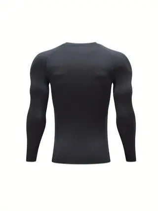Men's 3-Piece Winter Thermal Set - Menswear Sportswear with Fleece Lining for Breathable Warmth, Comfort - Suitable for Skiing, Jogging, Cycling