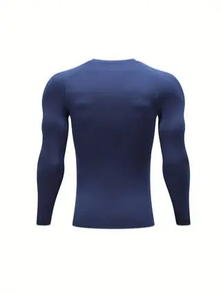 Men's 3-Piece Winter Thermal Set - Menswear Sportswear with Fleece Lining for Breathable Warmth, Comfort - Suitable for Skiing, Jogging, Cycling