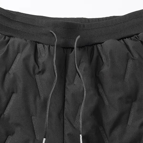 Men's 5-Pack Chic Plain Athletic Thermal Pants - Fleece-Lined Cotton, Thick, Wind-Resistance, Cold-Protective, High-Stretch Elastic Waistband, Tapered Long, Activewear Sportswear for Hiking/Light Outdoor, Everyday Commuting