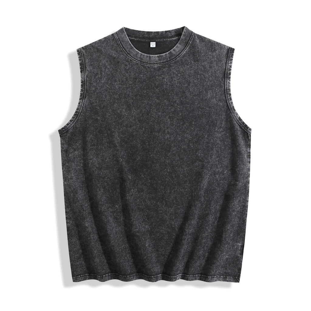 Just A Whore With A Dream Graphic Washed Vest - Funny Sarcastic Slogan Tee