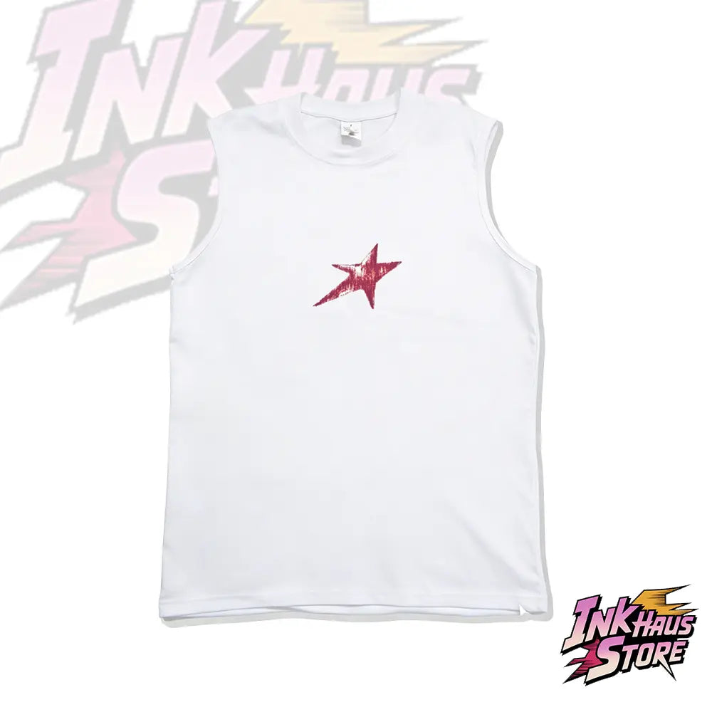 Streetwear Tank Top,JJBA jojo Star Mark anime fashion,gym fit,classical clean style,Sleeveless Cotton Unisex,breathable pure cotton