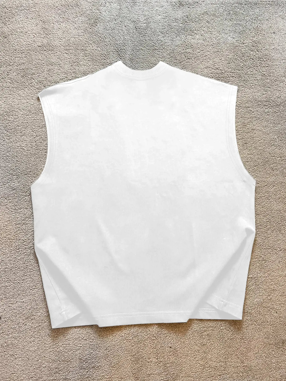 Men's Casual Vest with Stud Design and Leopard Print Letters, Loose Fit Sleeveless Printed Top, Daily Wear, Four Seasons Clothing, Graphic Vest, Sleeveless Clothes